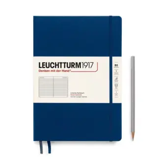 Leuchtturm1917 B5 Composition Notitieboek met harde kaft ruled Navy
