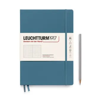 Leuchtturm1917 B5 Composition Notitieboek met harde kaft dotted Stone Blue