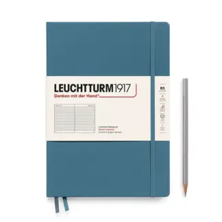 Leuchtturm1917 B5 Composition Notitieboek met harde kaft ruled Stone Blue