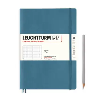 Leuchtturm1917 B5 Composition Notitieboek met zachte kaft dotted Stone Blue