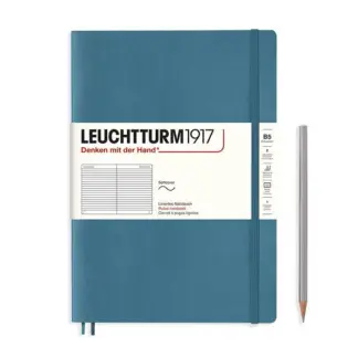 Leuchtturm1917 B5 Composition Notitieboek met zachte kaft ruled Stone Blue