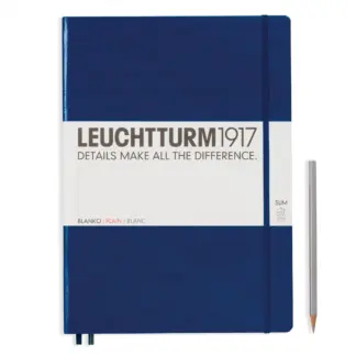 Leuchtturm1917 A4+ Master Slim Blanco navy