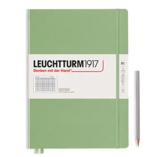 Leuchtturm1917 A4+ Master Slim Squared/Geruit Sage