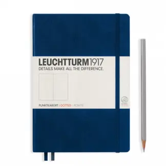 Leuchtturm1917 A5 Medium Notitieboek dotted Navy Blue