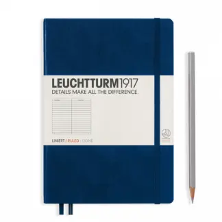 Leuchtturm1917 A5 Medium Notitieboek ruled Navy Blue