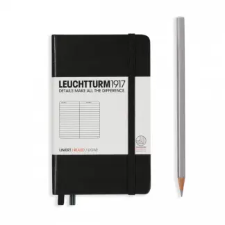 Leuchtturm1917 A6 Pocket Notitieboek ruled Black