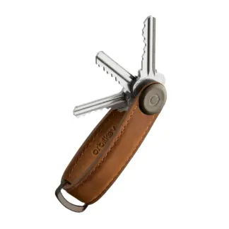 OrbitKey Key Organiser Crazy Horse Chestnut Brown/Brown