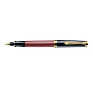 Pelikan Souverän R600 rollerball zwart / rood