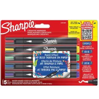 Sharpie Creative Markers set van 5 stiften met ronde top