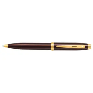 Sheaffer 100 Coffee Brown PVD Gold balpen