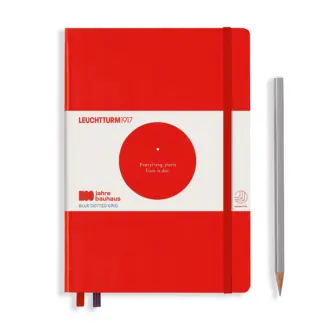Leuchtturm1917 A5 Medium Special Edition 100 Jaar Bauhaus dotted Red