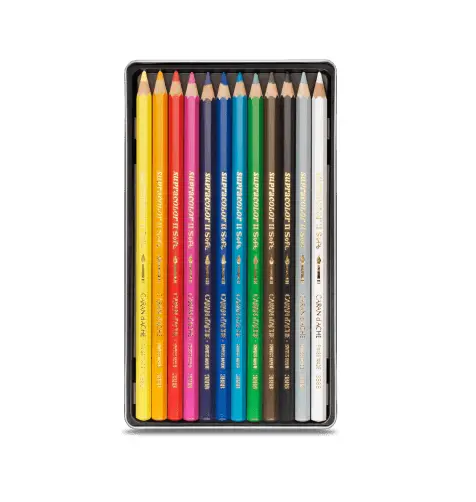 Caran d'Ache Supracolor 12 in doosje - Afbeelding 2