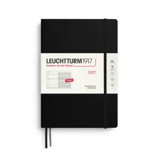 Leuchtturm1917 B5 Composition Weekly Planner & Notebook 2027 hardcover Black