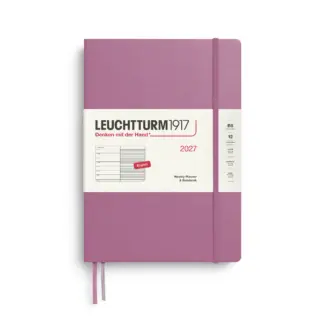 Leuchtturm1917 B5 Composition Weekly Planner & Notebook 2027 hardcover Dusty Rose