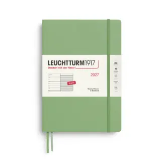 Leuchtturm1917 B5 Composition Weekly Planner & Notebook 2027 hardcover Sage