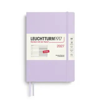 Leuchtturm1917 A5 Medium Weekly Planner/NoteBook 2027 hardcover Lilac