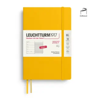Leuchtturm1917 B6+ Paperback Weekly Planner&NoteBook 2027 softcover Sunflower