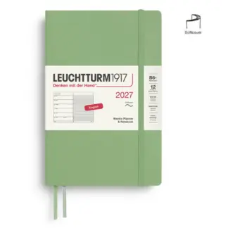 Leuchtturm1917 A5 Medium Weekly Planner & NoteBook 2027 softcover Sage