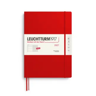 Leuchtturm1917 A4+ Master Weekly Planner/Notebook 2027 hardcover Cherry