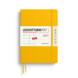 Leuchtturm1917 A5 Medium Weekly Planner 2027 hardcover Sunflower