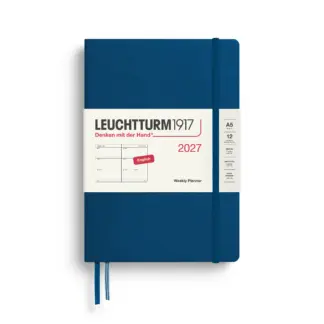 Leuchtturm1917 A5 Medium Weekly Planner 2027 hardcover Indigo