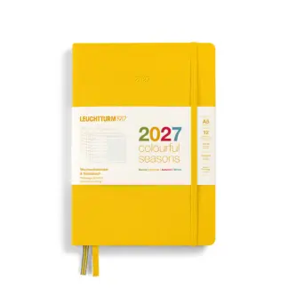 Leuchtturm1917 A5 Medium Weekly Planner/NoteBook Colourful Edition 2027 hardcover Summer