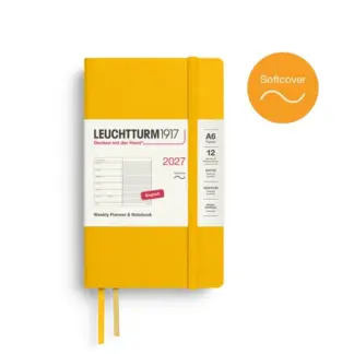 Leuchtturm1917 A6 Pocket Weekly Planner/NoteBook 2026 Softcover Sunflower