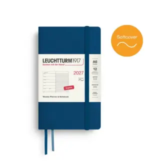 Leuchtturm1917 A6 Pocket Weekly Planner/NoteBook 2026 Softcover Indigo
